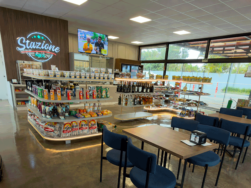 Ambiente interno da NEX Station